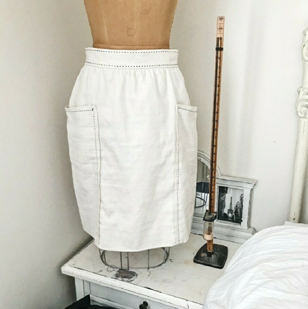 Anthropologie Cartonnier Skirt with Well Pockets